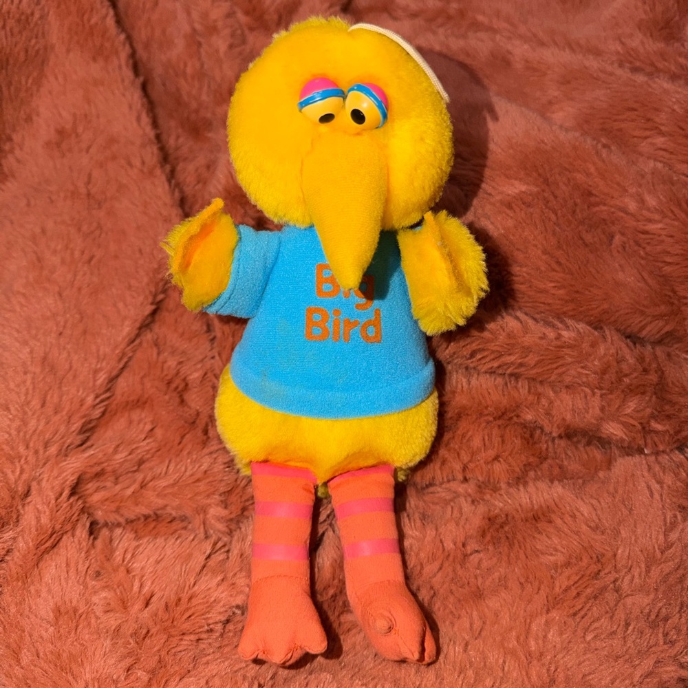 Vintage Big Bird Plush Pre-loved Stuffed Toy Sesame Street Character